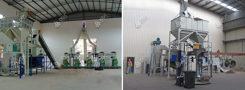 large wood pellet production line cost